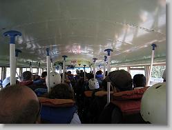 On the bus to the drop-in.